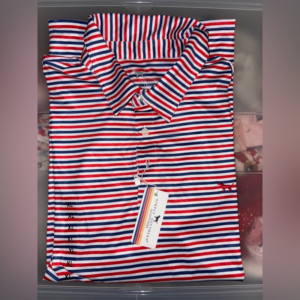 Men’s XL Simply Southern Polos Lot of 5 - Picture 4 of 6